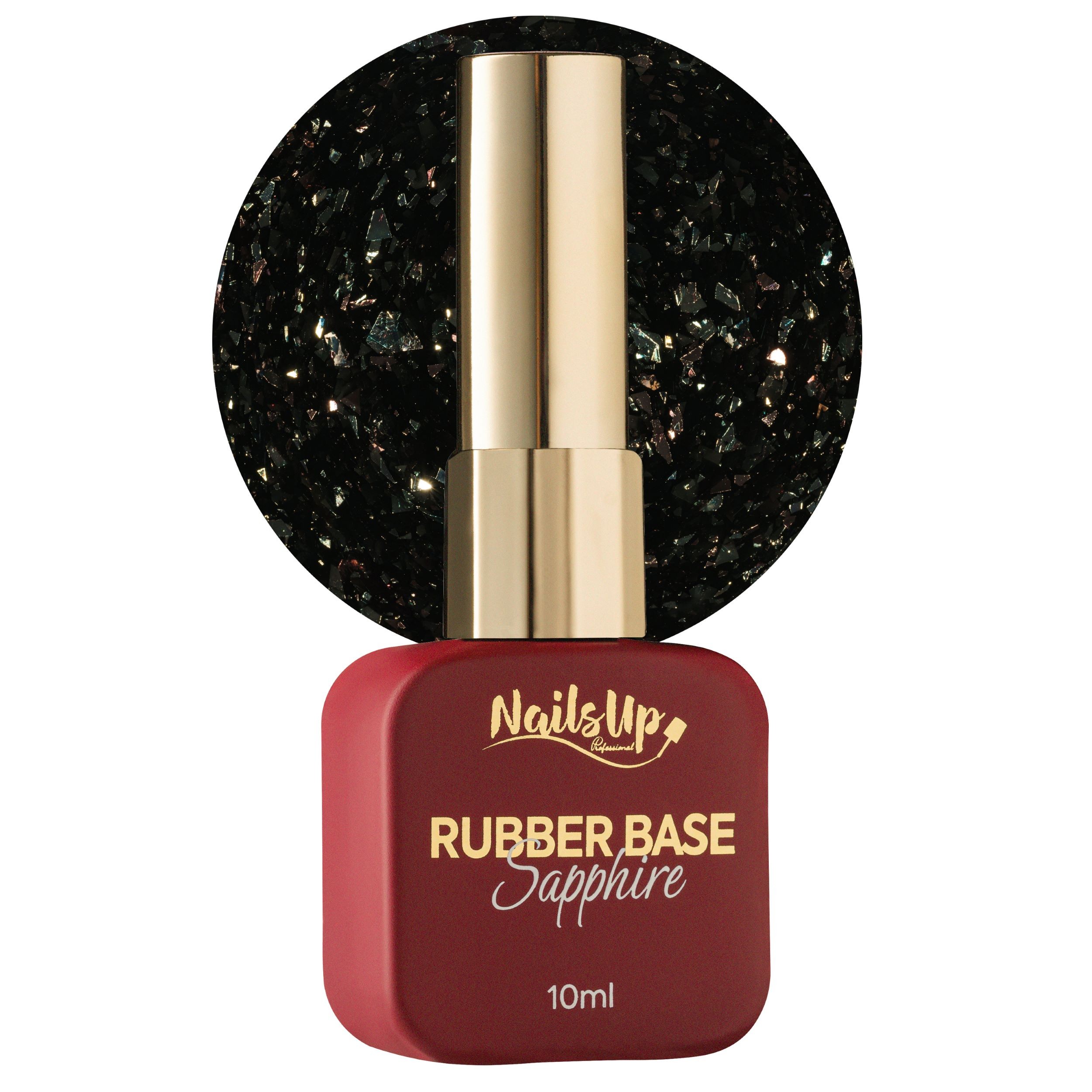 Rubber base NAILSUP Sapphire Flakes 015 10 ml