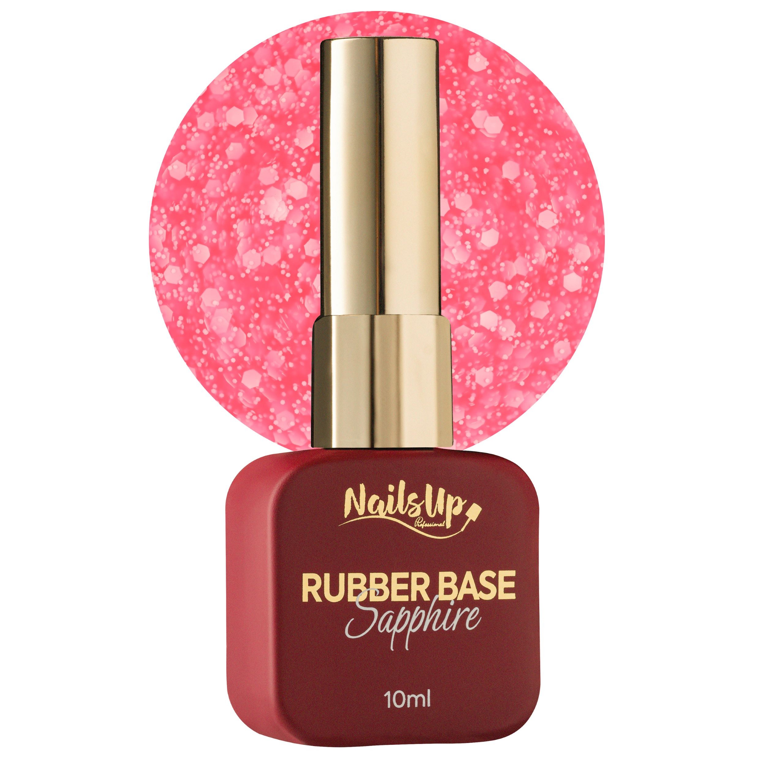 Rubber base NAILSUP Sapphire Flakes 020 10 ml