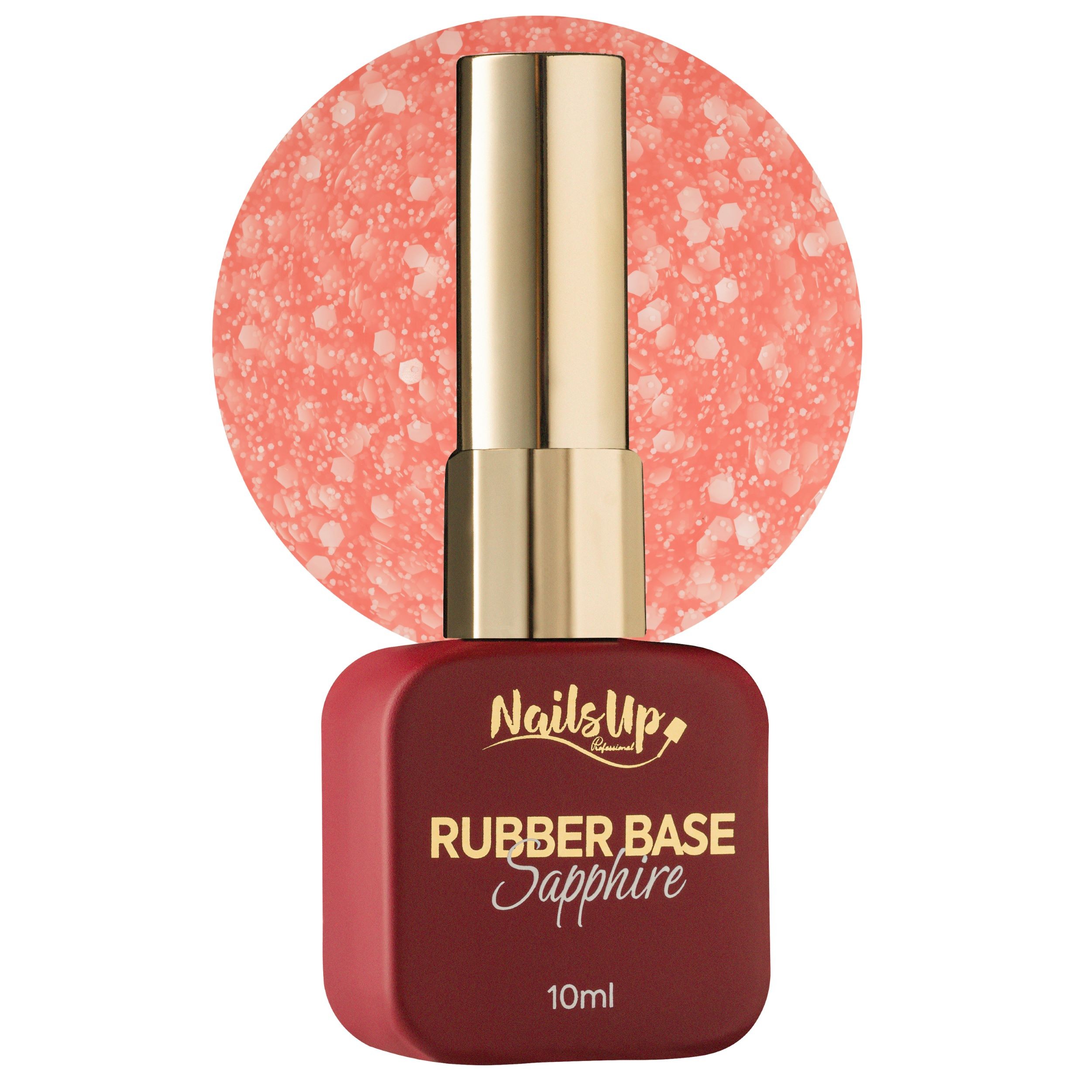 Rubber base NAILSUP Sapphire Flakes 025 10 ml