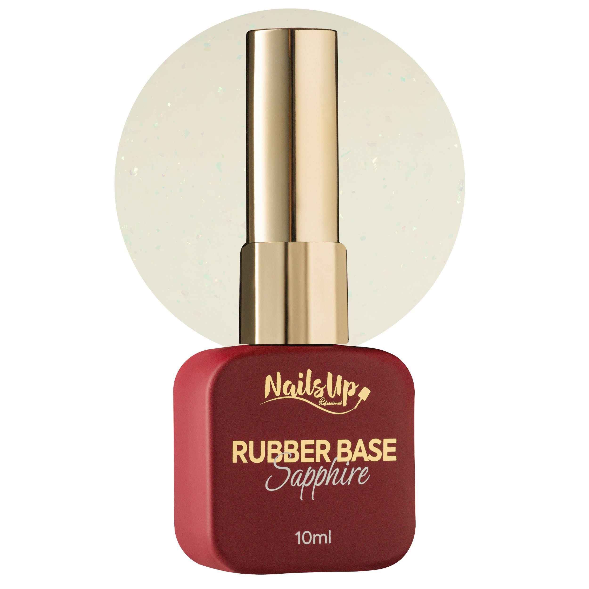 Rubber base NAILSUP Sapphire Flakes 027 10 ml
