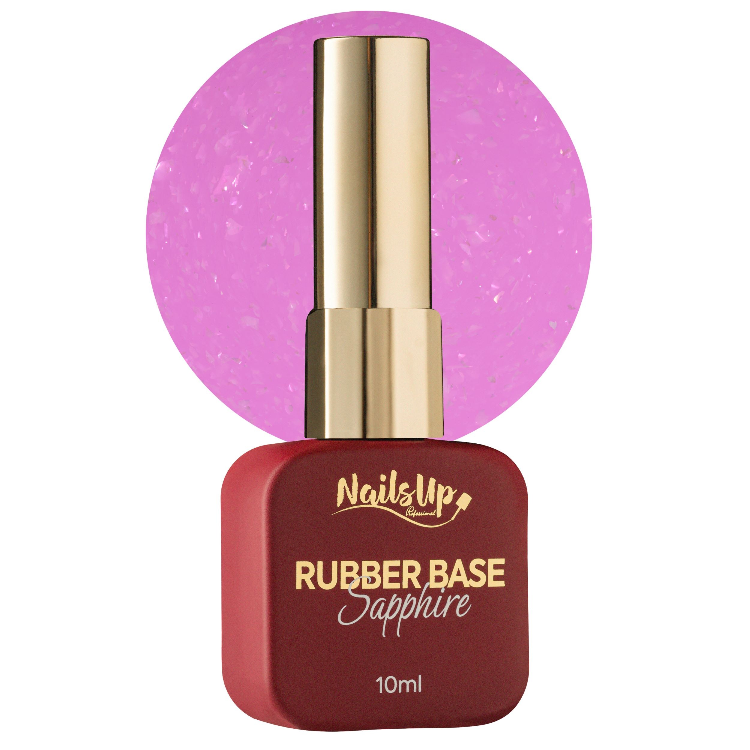 Rubber base NAILSUP Sapphire Flakes 028 10 ml