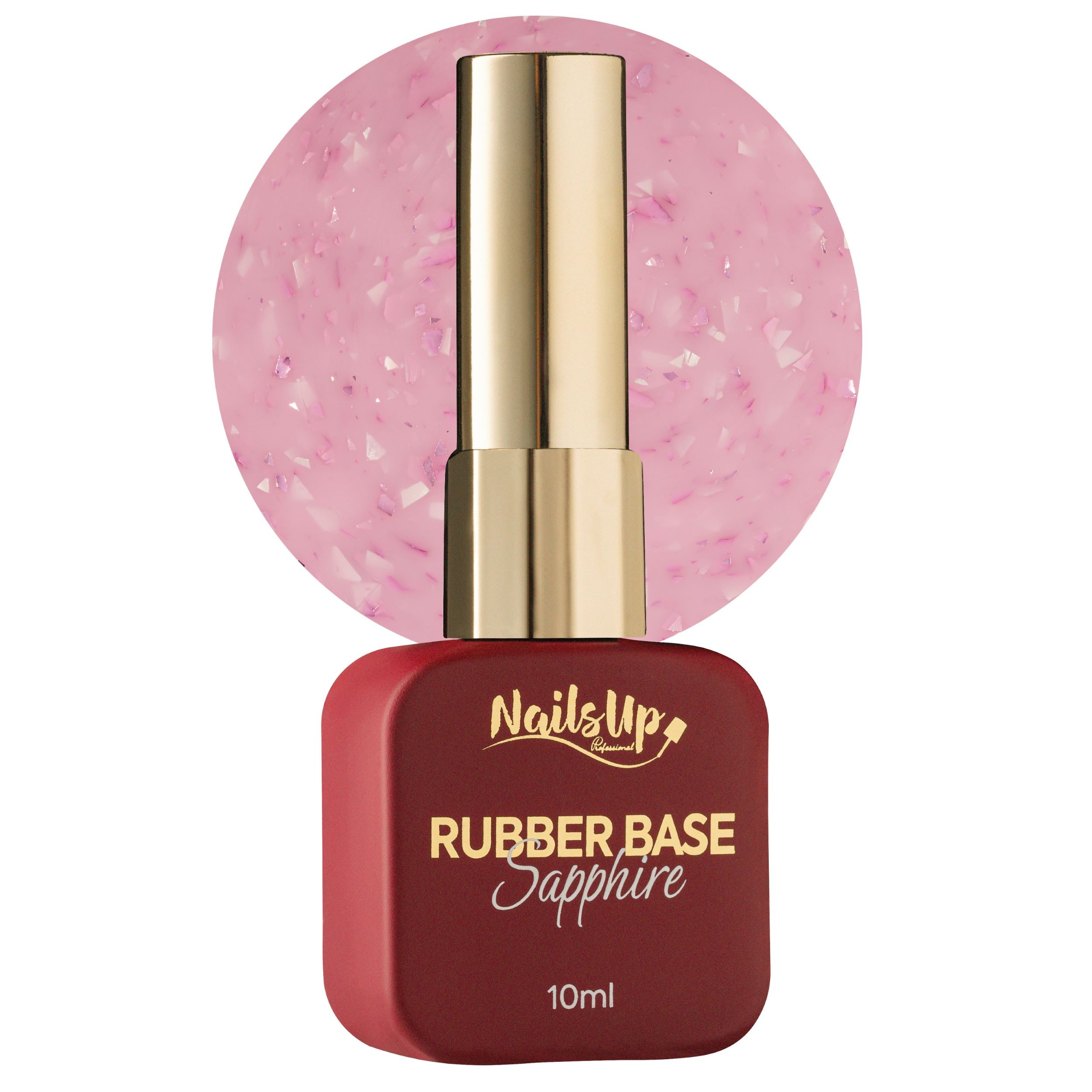 Rubber base NAILSUP Sapphire Flakes 04 10 ml