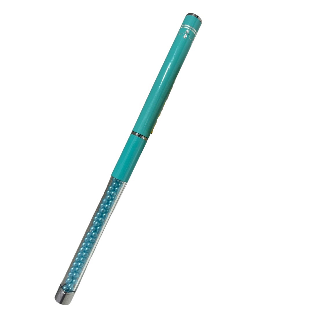 Pensula unghii gel verde perlat