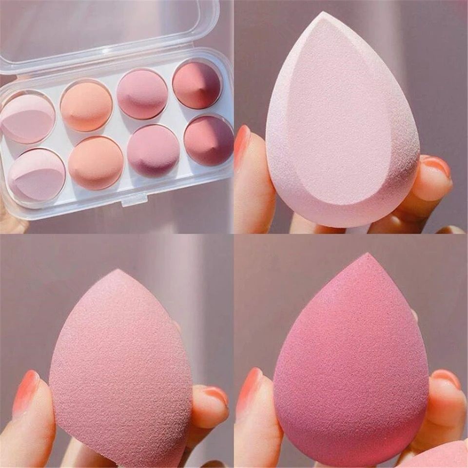 Set 8 beauty blender make up pink