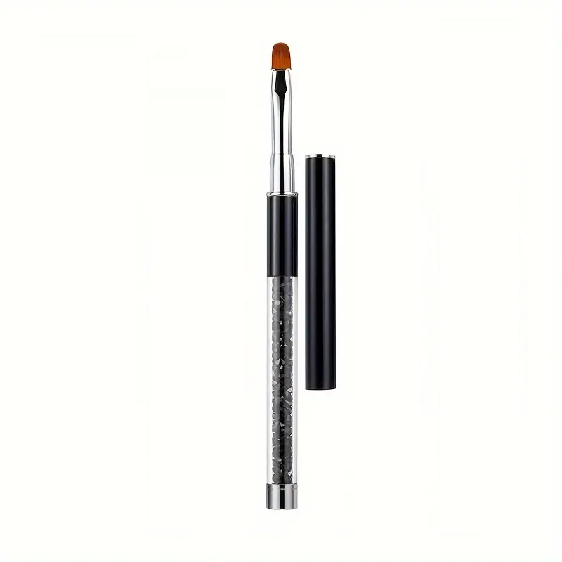 Pensula gel unghii Cristale Black marimea 4