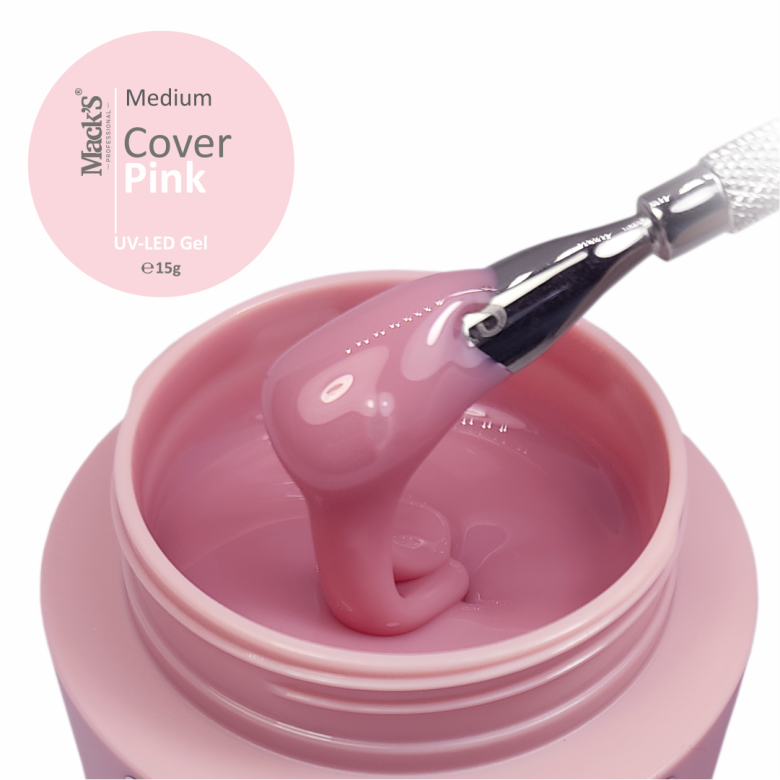 Gel UV Medium Cover Pink Mack's 15g