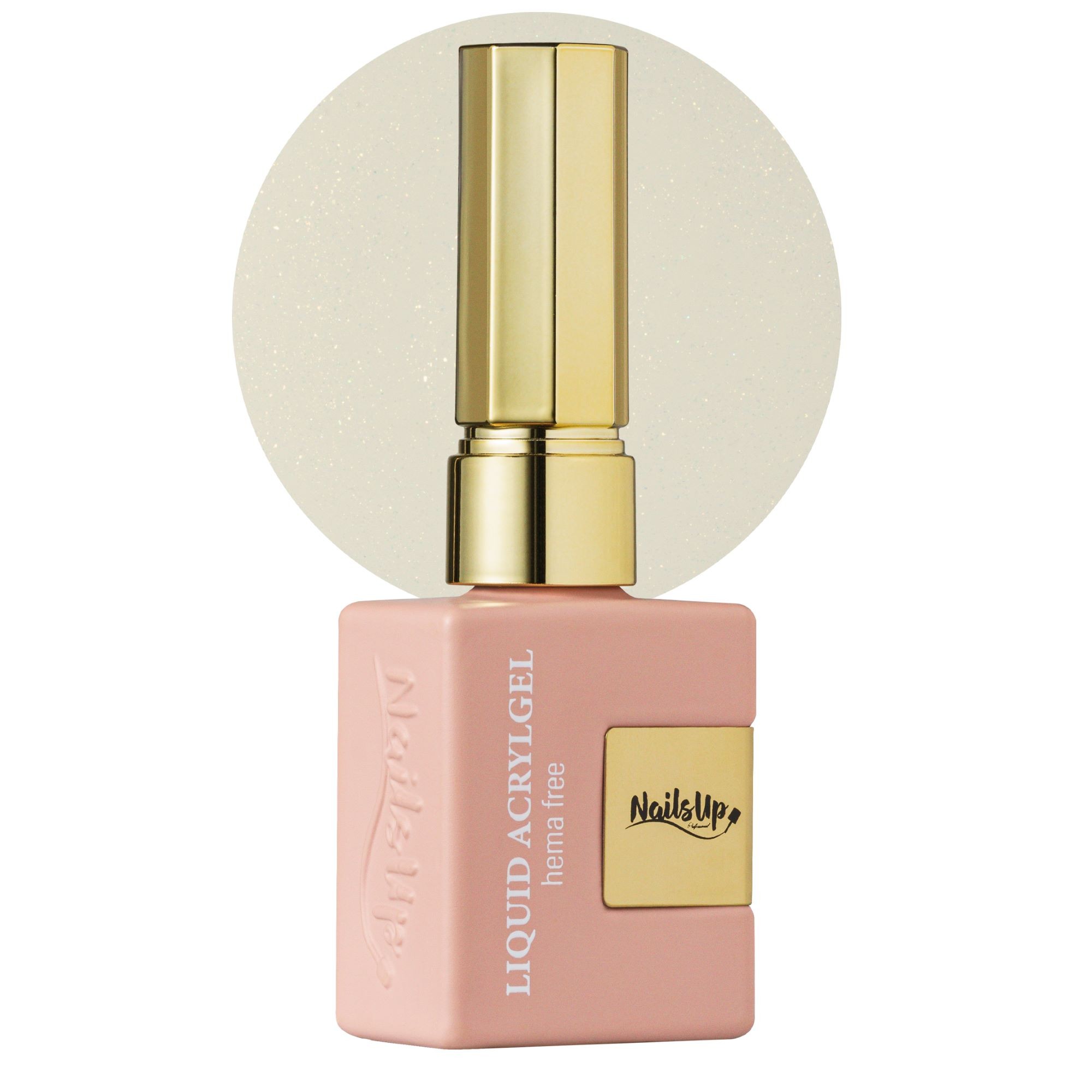 Liquid Acrylgel Hema Free NAILSUP 15 ml,  Milky White Shimmer 021