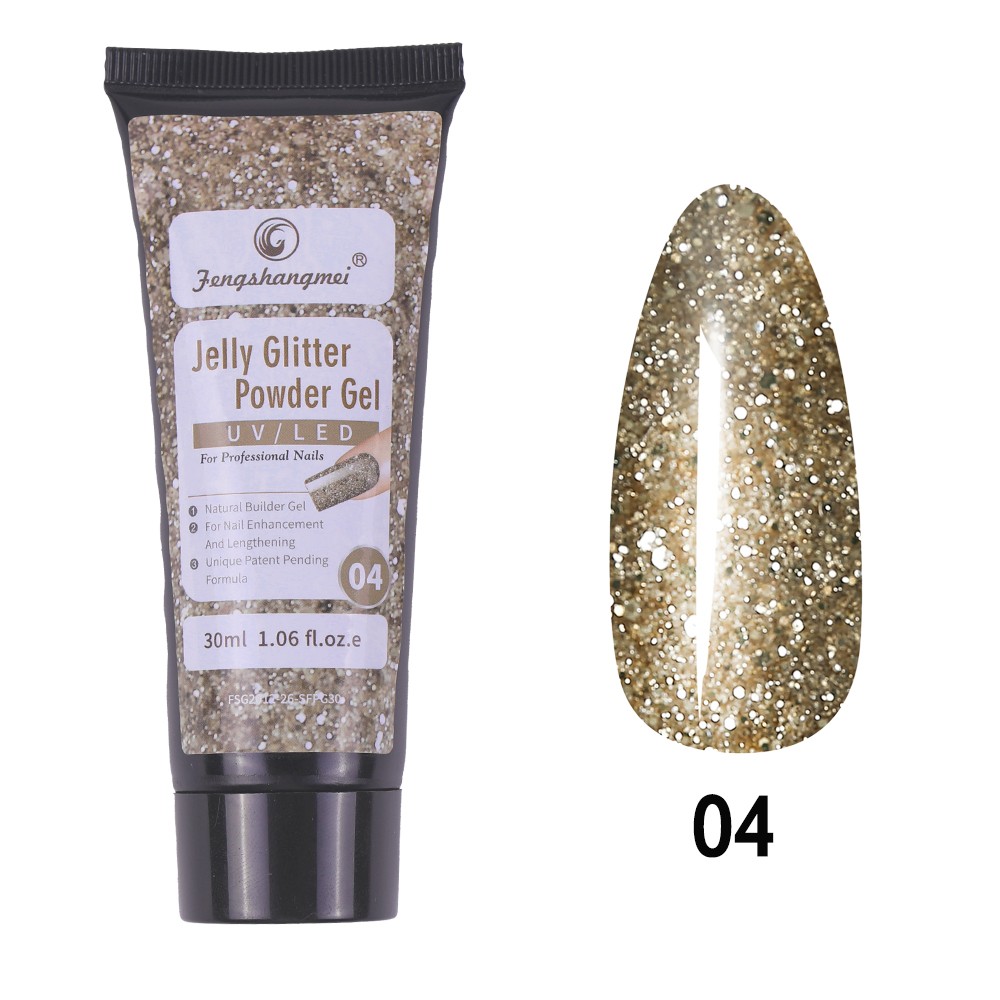 Polygel Jelly Glitter FSM 30ml - 04