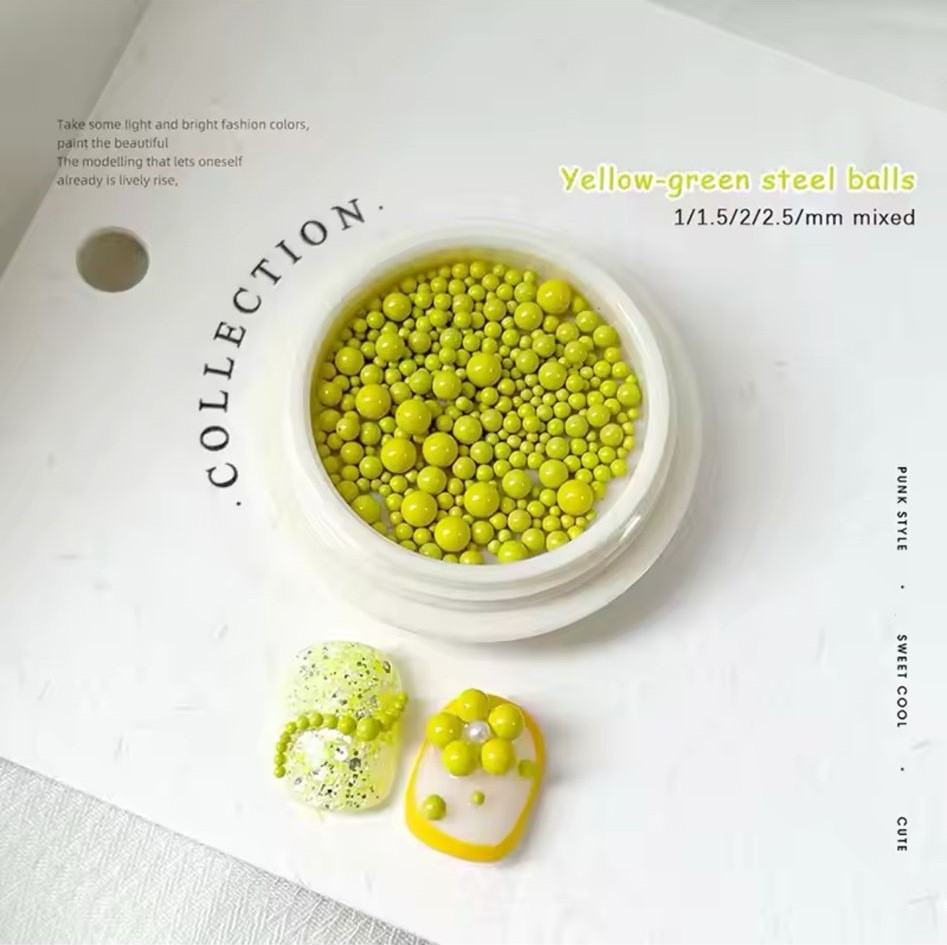 Decor unghii Bubble Yellow 01