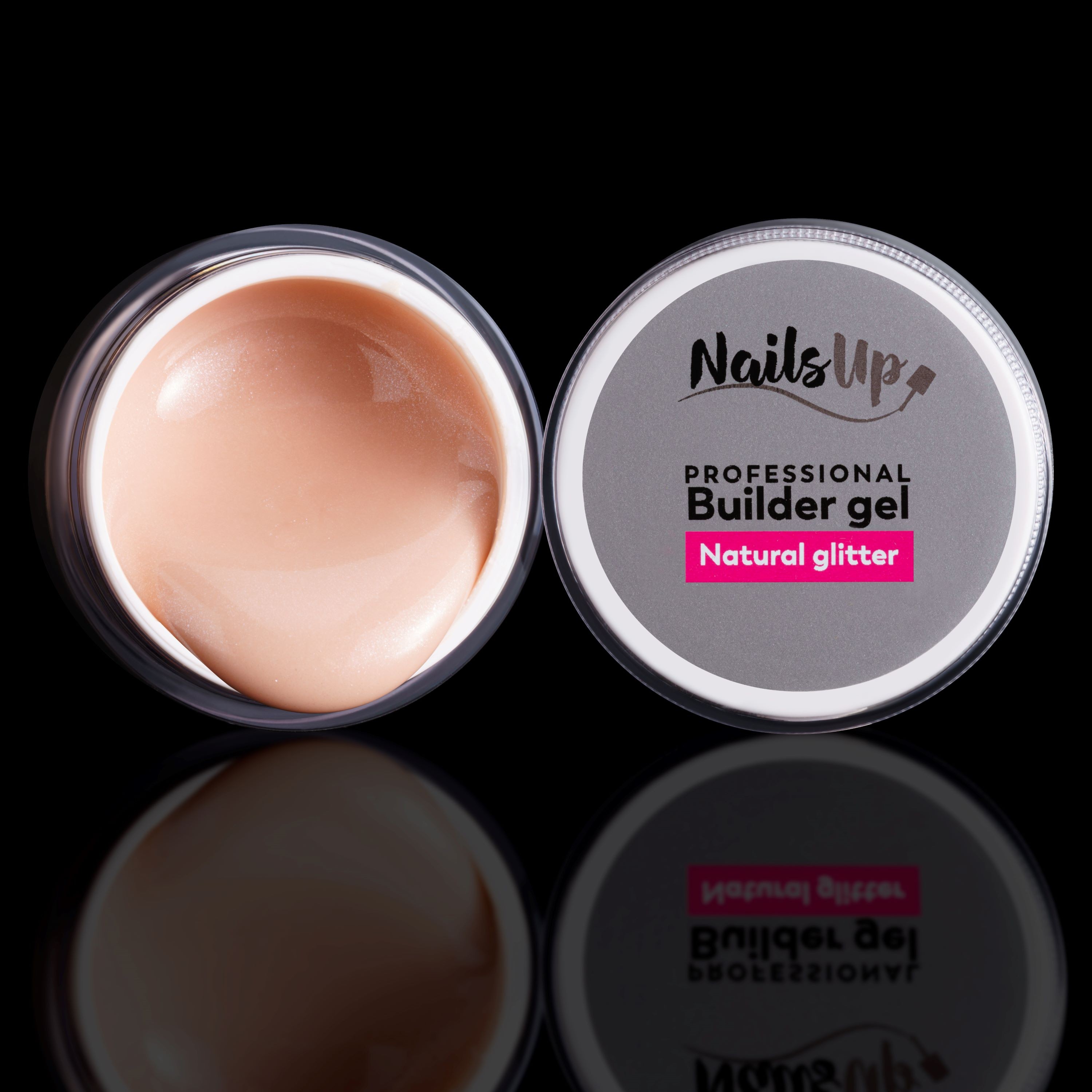 Gel UV Constructie NAILSUP Natural Glitter 15g