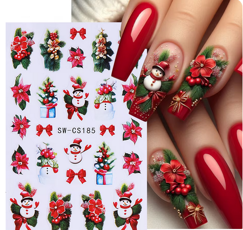 Sticker pentru unghii nail art Christmas SW-CS185