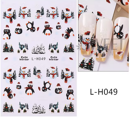 Sticker pentru unghii nail art Christmas LH-049