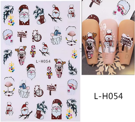 Sticker pentru unghii nail art Christmas LH-054