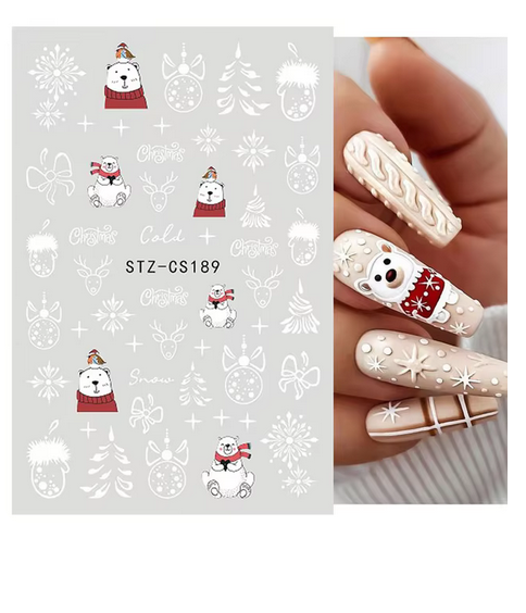 Sticker pentru unghii nail art Christmas STZ-CS189