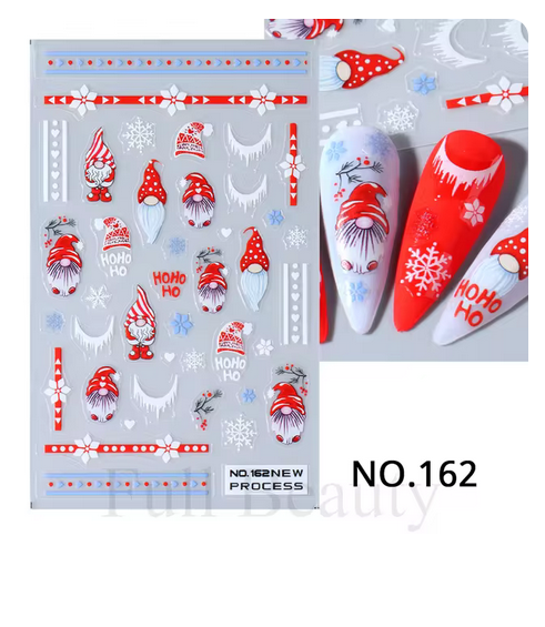 Sticker pentru unghii nail art Christmas 162