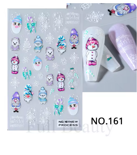 Sticker pentru unghii nail art Christmas 161