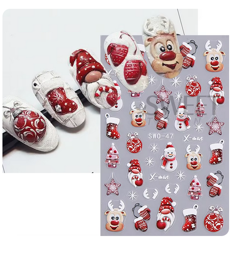Sticker pentru unghii Nail Art Christmas SWO-47