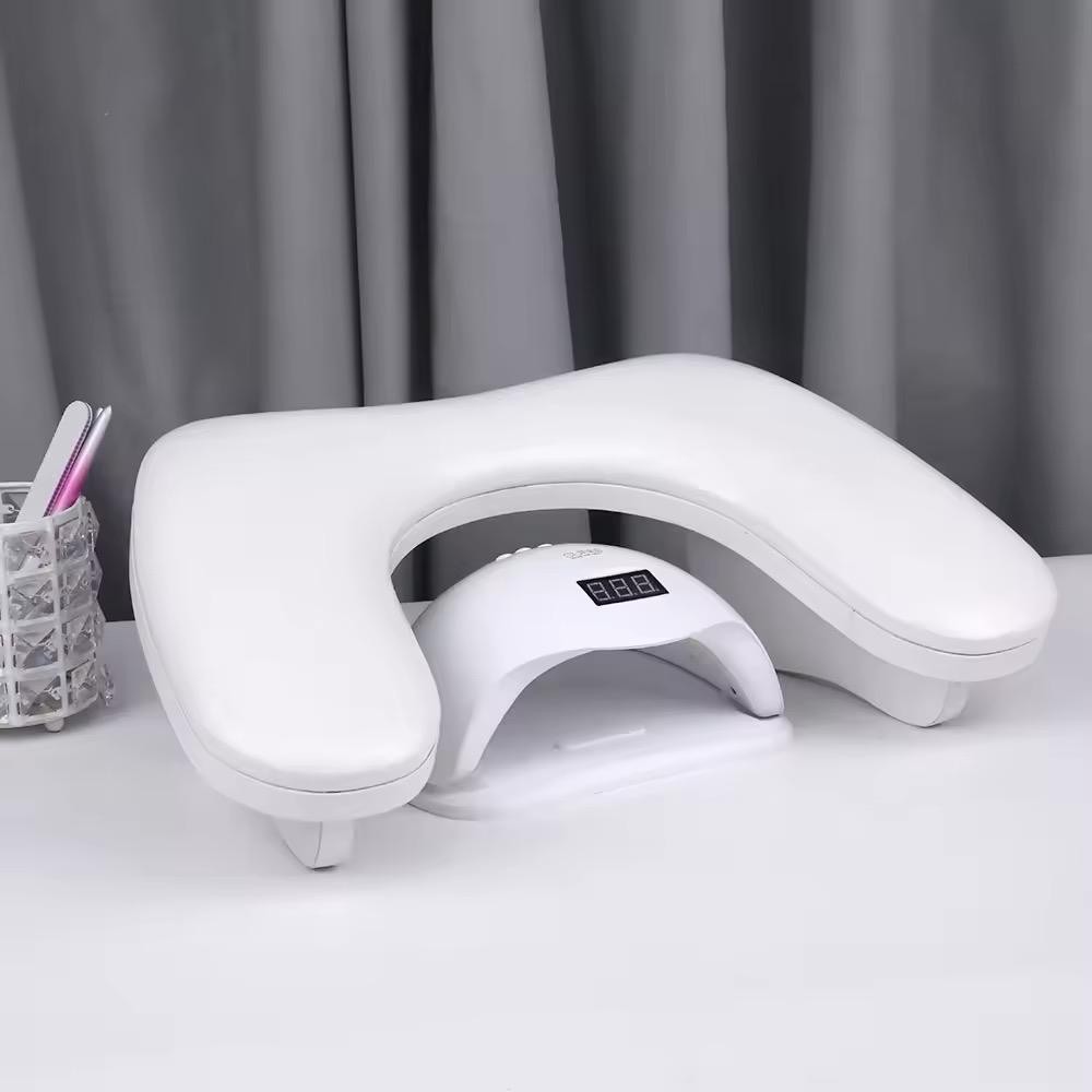 Suport Mana Inalt, Piele Ecologica, Alb, 50 cm x 18 cm