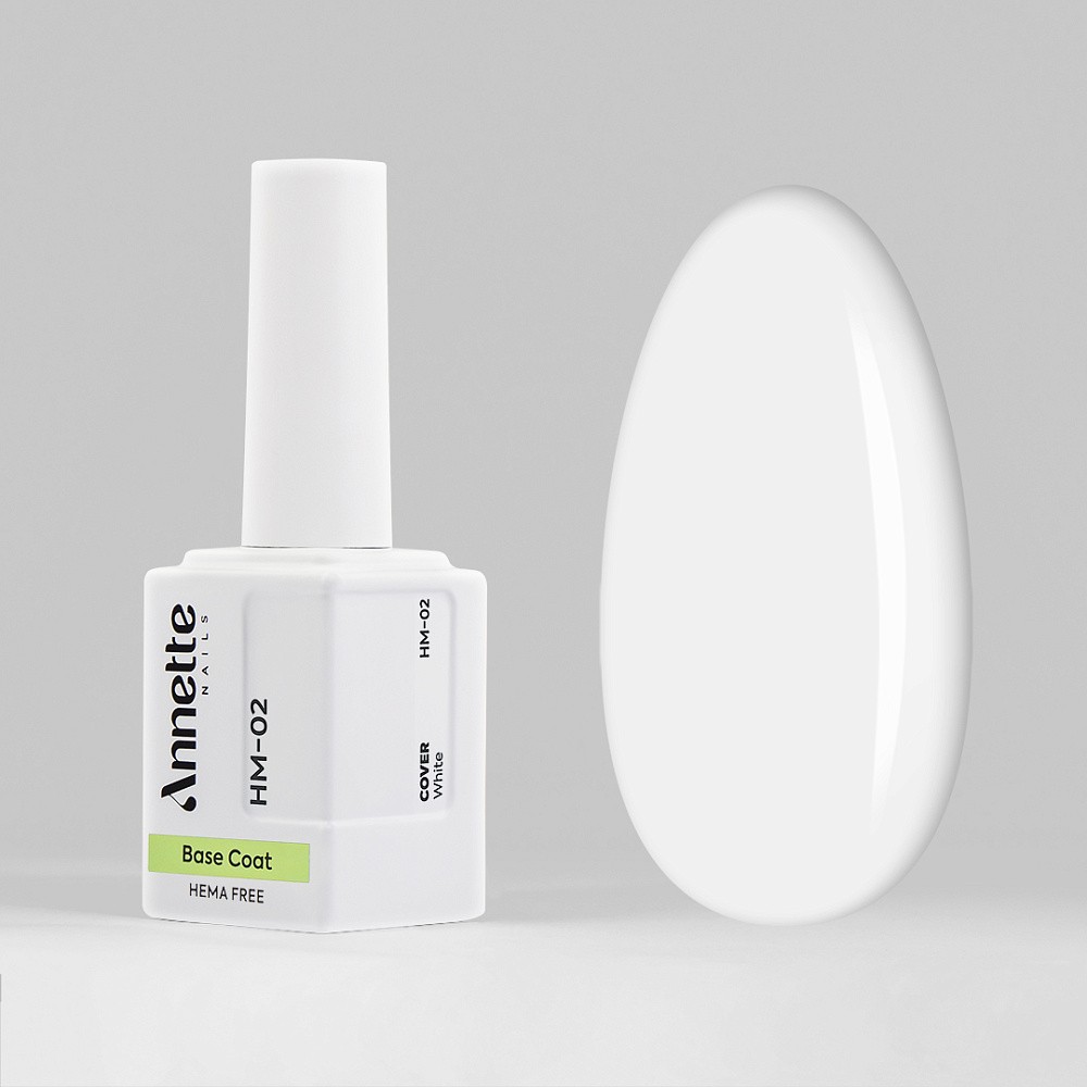 Rubber Base Annette Nails HEMA Free Cover White HM-02 12 ml