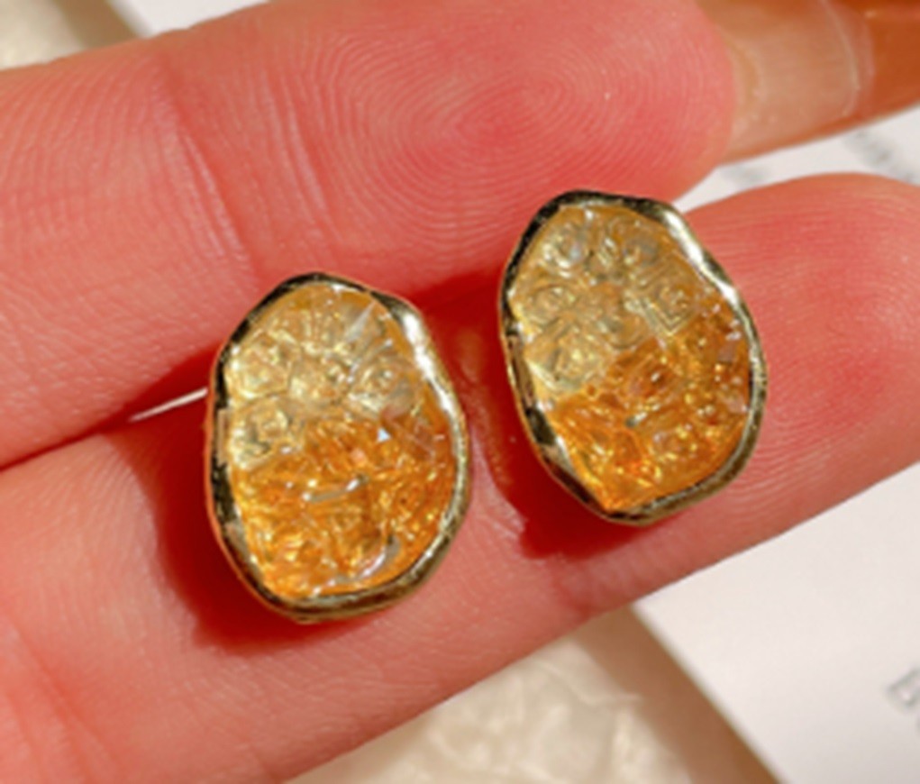 Cercei Aurii Cristal