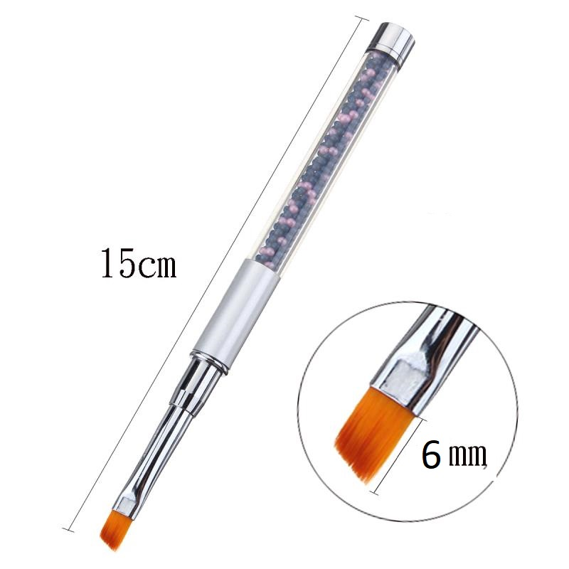 PENSULA UNGHII CAVIAR BLACK - OBLICA 6mm