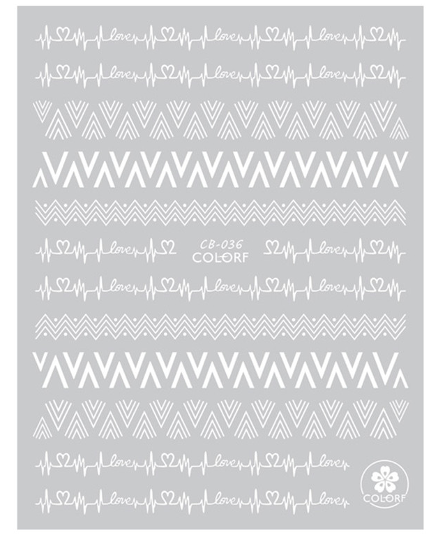 Sticker Unghii White - CB036