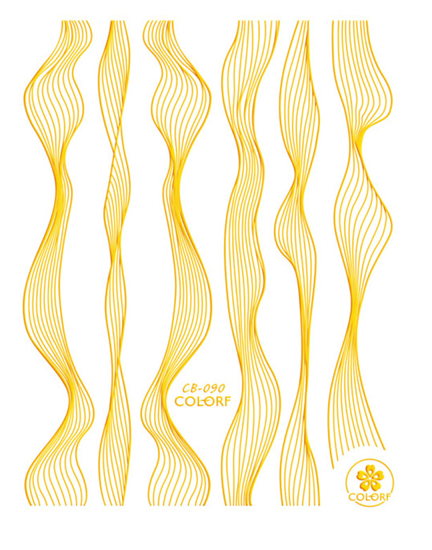 Sticker Unghii Gold - CB090