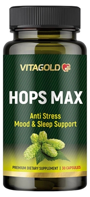 Supliment alimentar Hops Max, 30 capsule, Vitagold