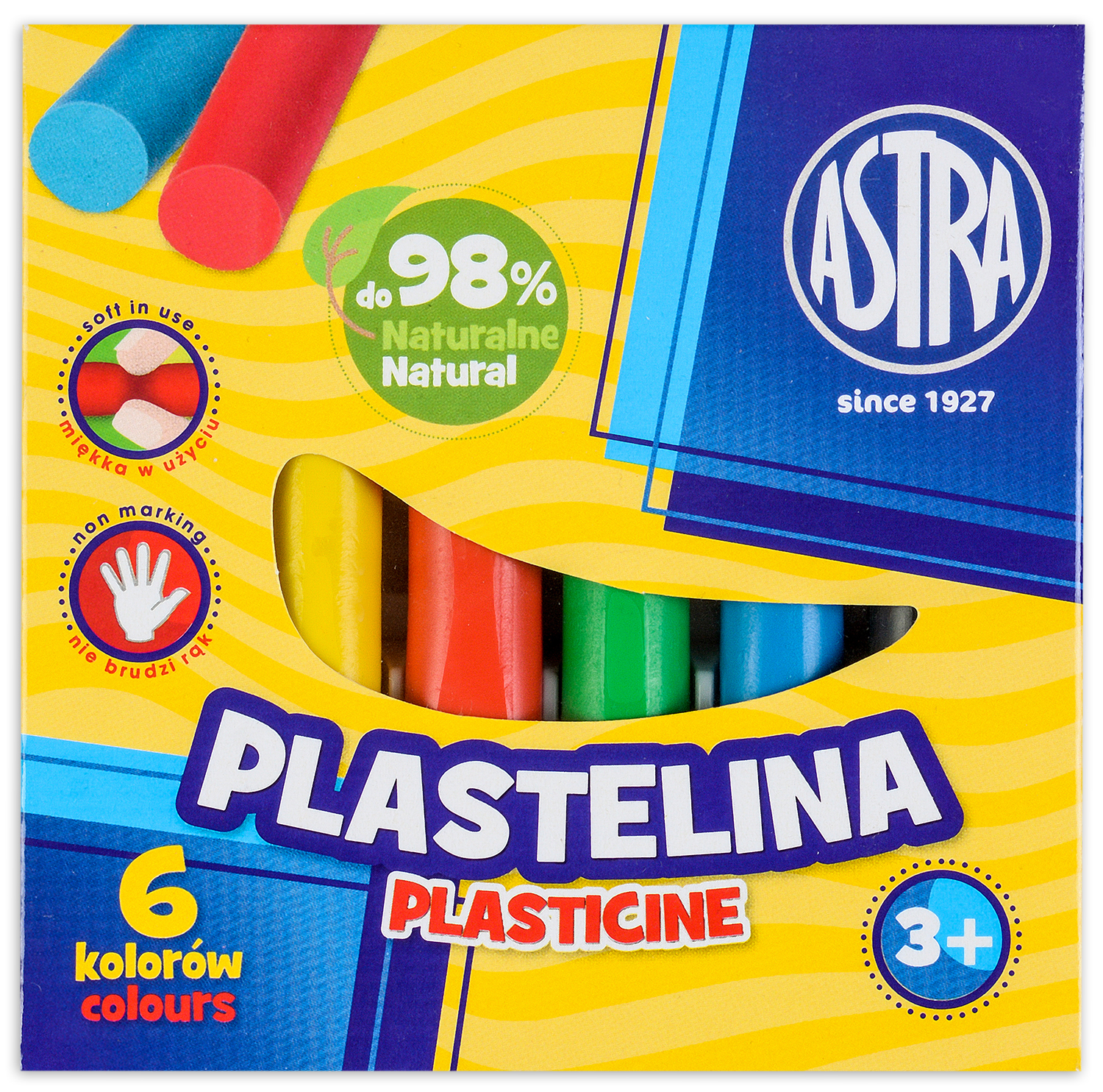 Plastilina Astra - 6 culori