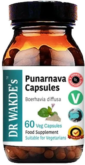 Punarnava, 60 capsule, Dr Wakde's