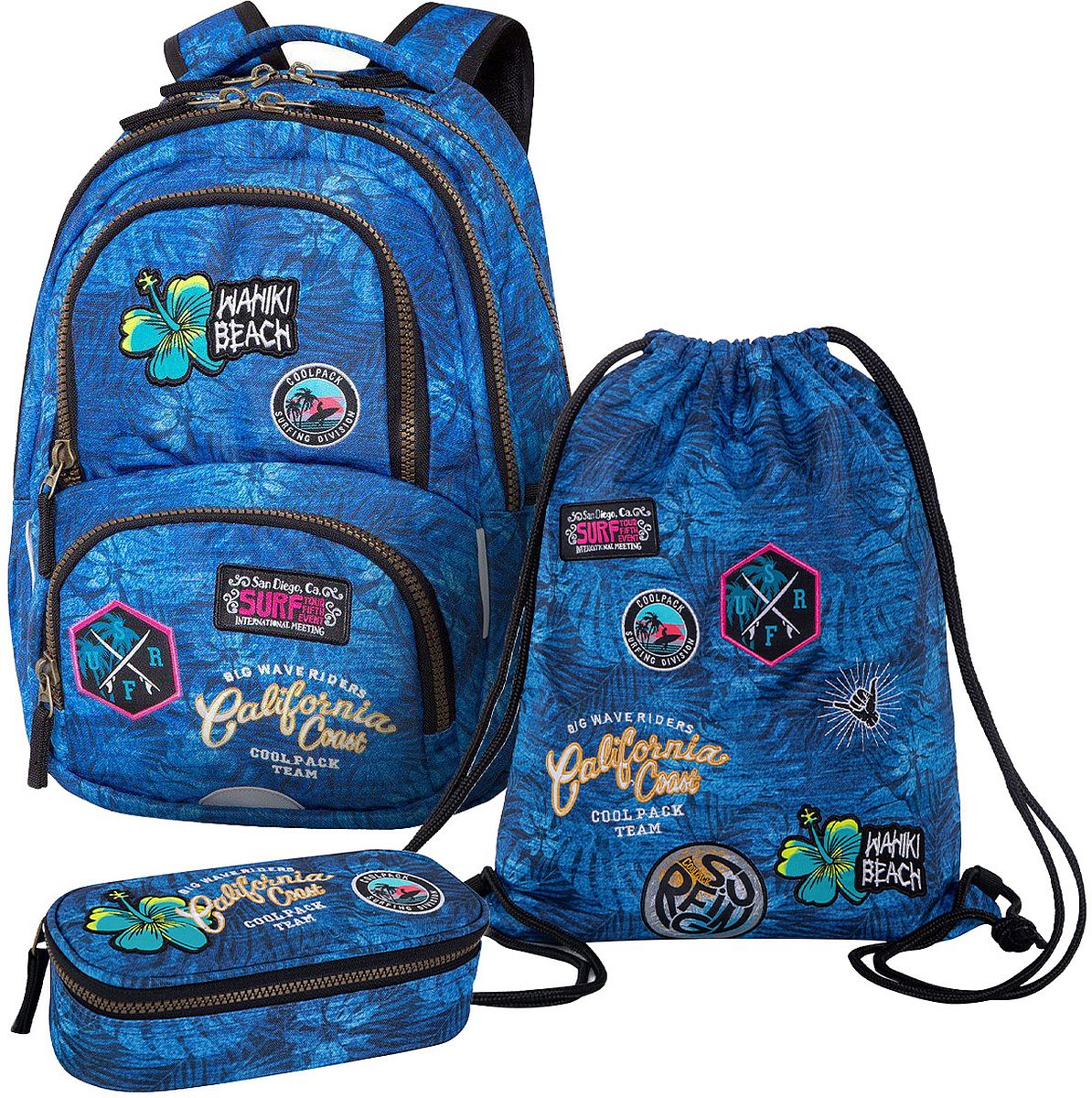 Set școlar Cool Pack Badges - Rucsac Spiner Termic, penar și geantă sport