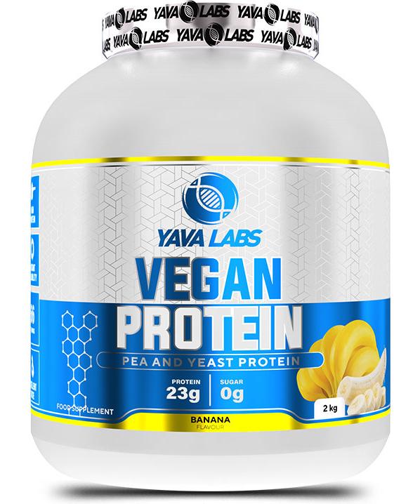 Vegan Protein, banan, 2000 g, Yava Labs