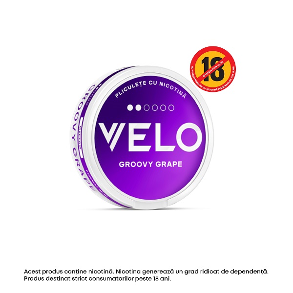 Pliculete cu nicotina VELO GROOVY GRAPE 6 MG