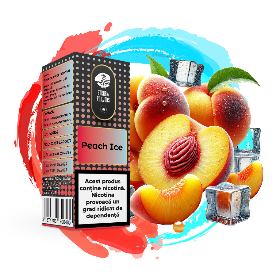 Lichid GuerraLiq 10ml 12mg - Peach Ice