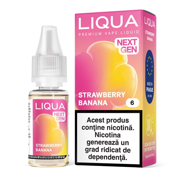 Liqua Nextgen 10ml - Strawberry Banana-06mg