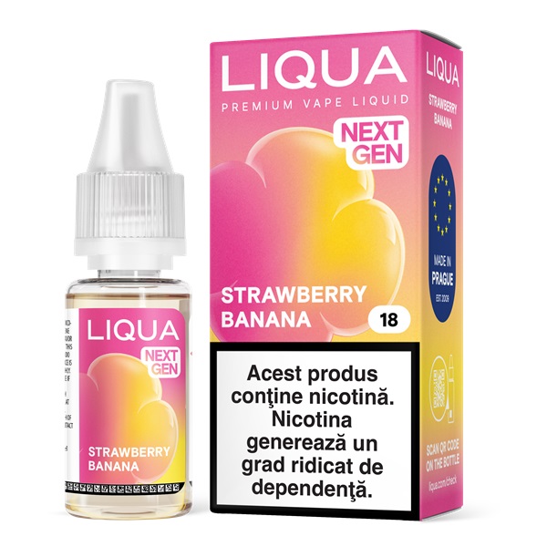 Liqua Nextgen 10ml - Strawberry Banana-18mg