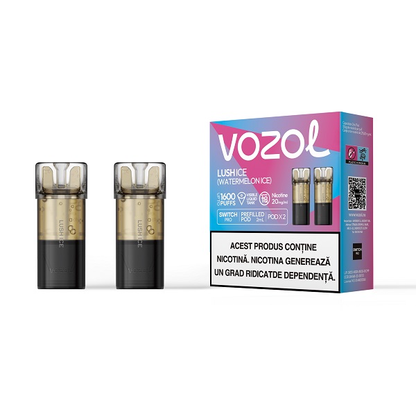 Set 2 cartuse Vozol Switch Pro 800 20mg - Lush ICE
