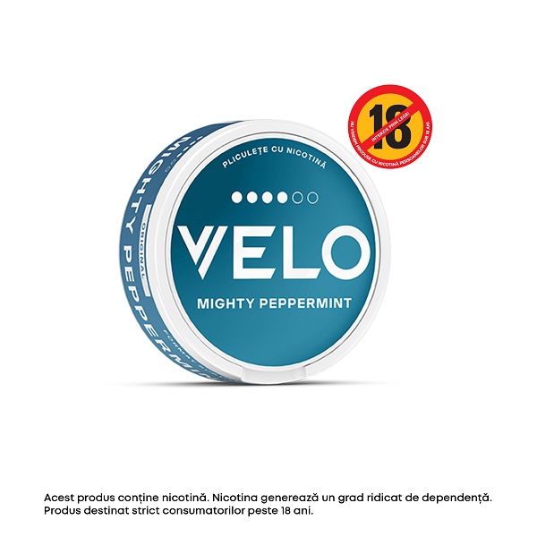 Pliculete cu nicotina VELO MIGHTY PEPPERMINT 10.9 MG