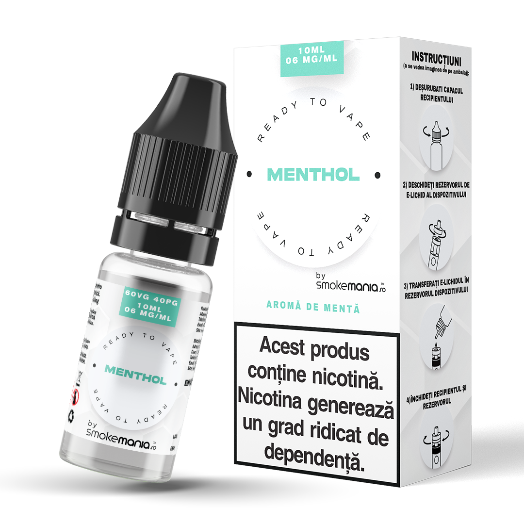Lichid SmokeMania 10ml - Menthol - 06mg