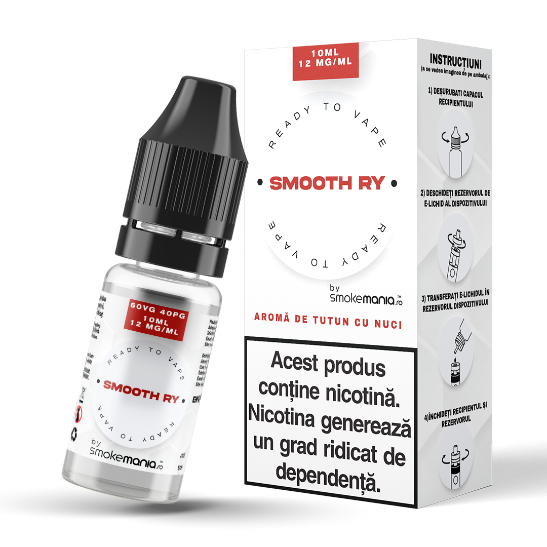 Lichid SmokeMania 10ml - Smooth RY - 12mg