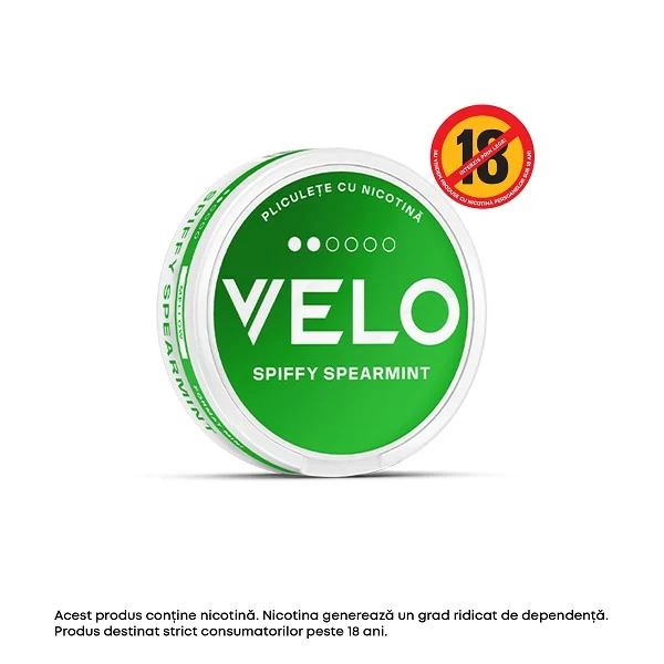 Pliculete cu nicotina VELO SPIFFY SPEARMINT 6 MG