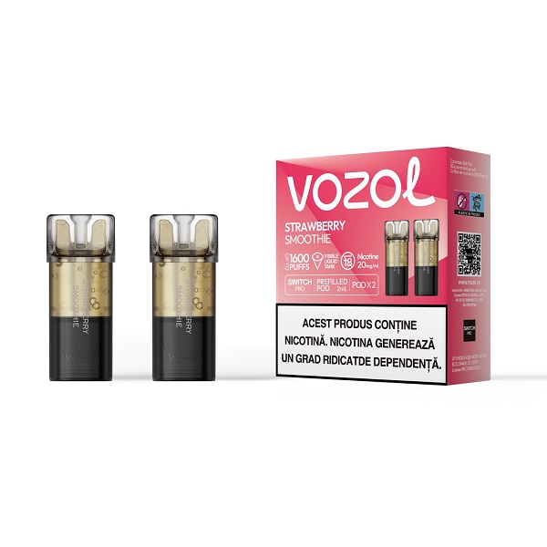 Set 2 cartuse Vozol Switch Pro 800 20mg - Strawberry Smoothie