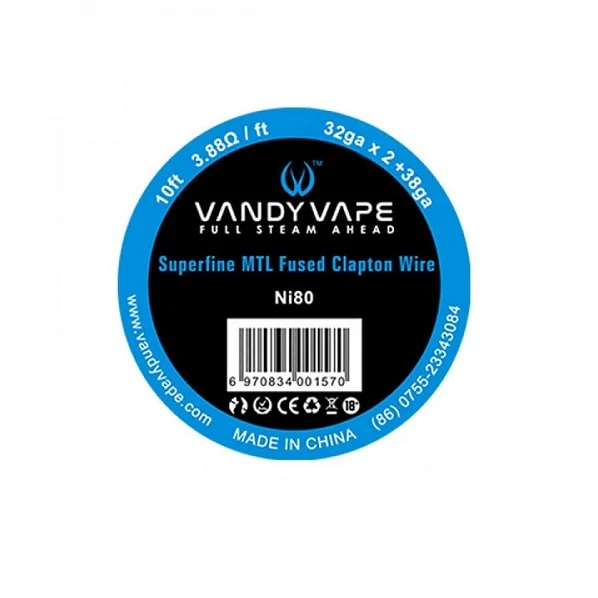 Rola VandyVape Superfine MTL Fused Clapton Ni80 32GAx2+38GA