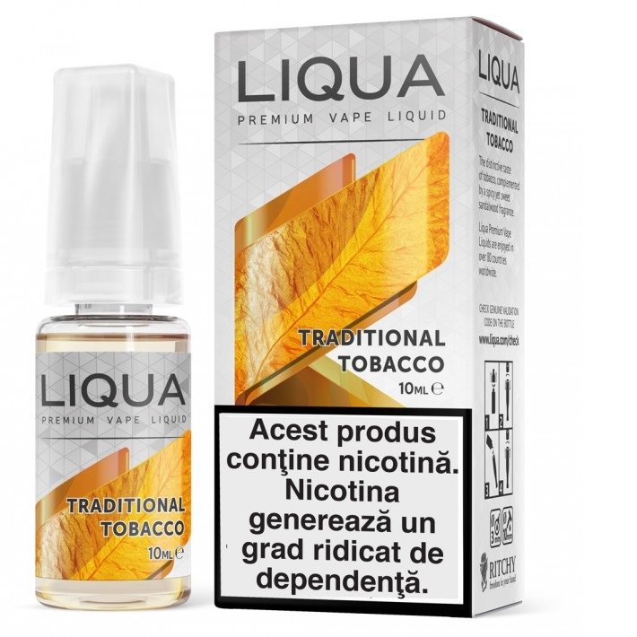 Liqua Elements 10ml - Traditional Tobacco-18mg*