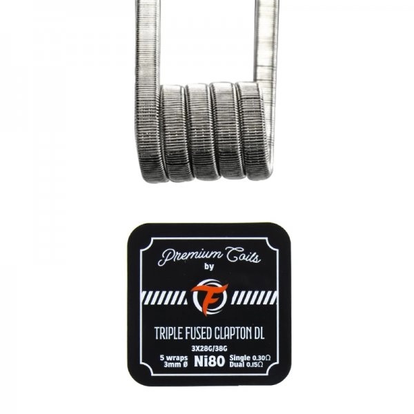 Rezistente Prebuilt Fumytech - Triple Fused Clapton DL Ni80 0.3ohm