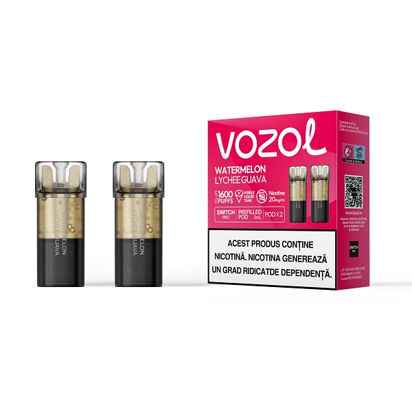 Set 2 cartuse Vozol Switch Pro 800 20mg - Watermelon Lychee Guava