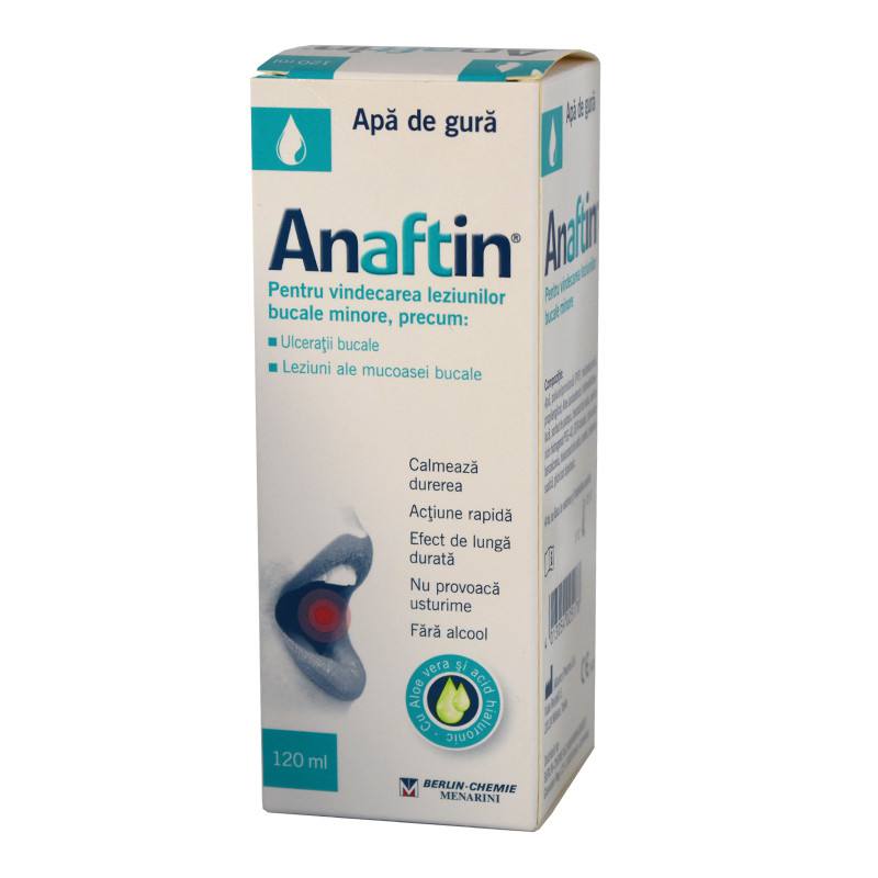 Apa de gura Anaftin, 120 ml, Berlin Chemie