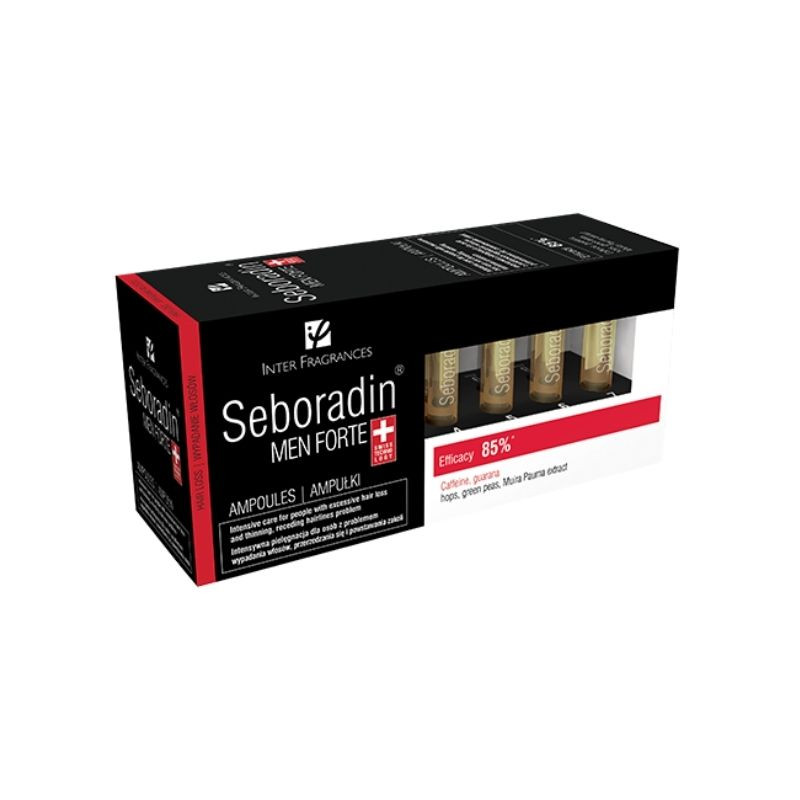 Tratament pentru barbati impotriva caderii si raririi parului Men Forte, 14 fiole*5.5 ml, Seboradin