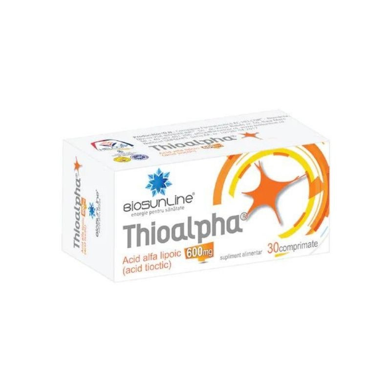 Thioalpha 600 mg, 30 comprimate, Helcor