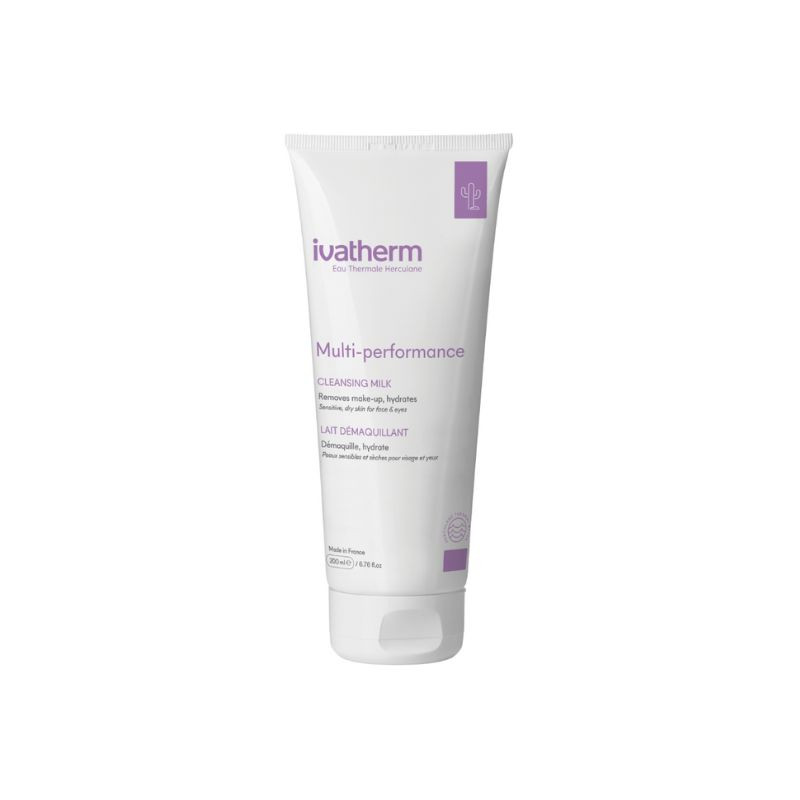 Lapte demachiant pentru fata si ochi, Multi-performance, 200 ml, Ivatherm